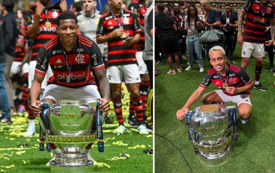 Jogadores do Flamengo trocam mensagem em tom de deboche nas redes sociais