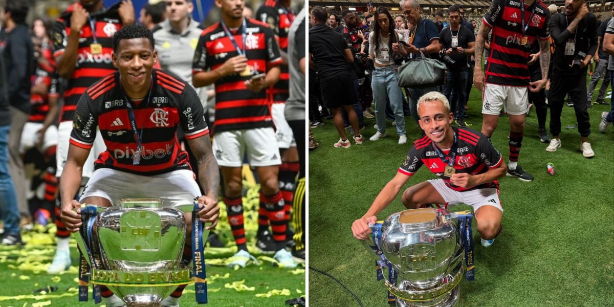 Jogadores do Flamengo trocam mensagem em tom de deboche nas redes sociais