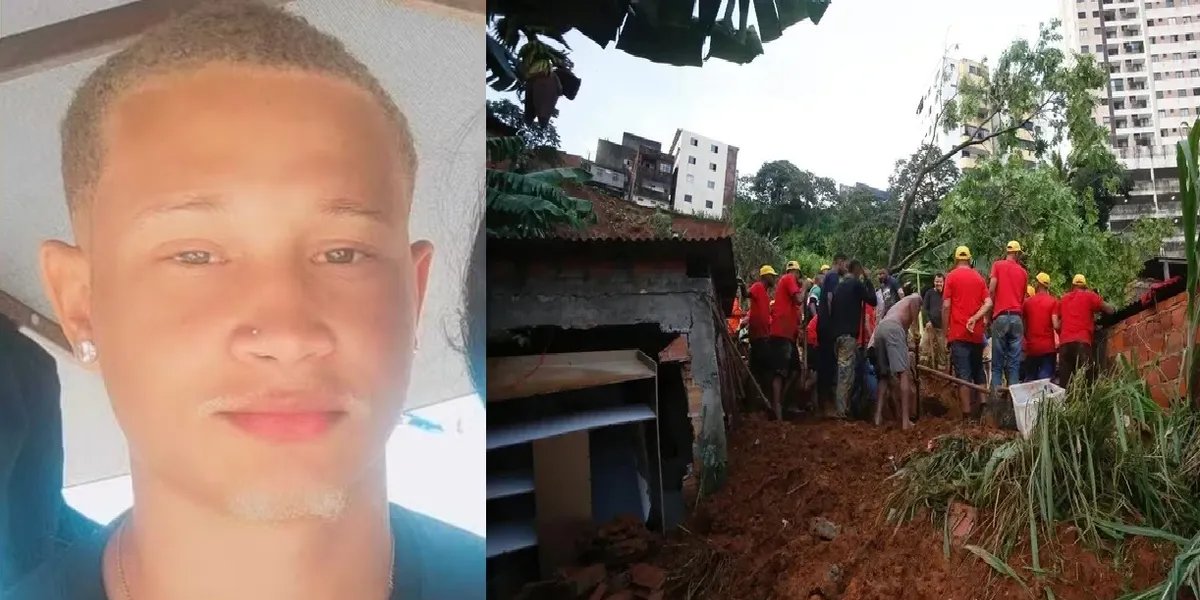 Foi enterrado o jovem de 18 anos que morreu soterrado durante chuvas em Salvador