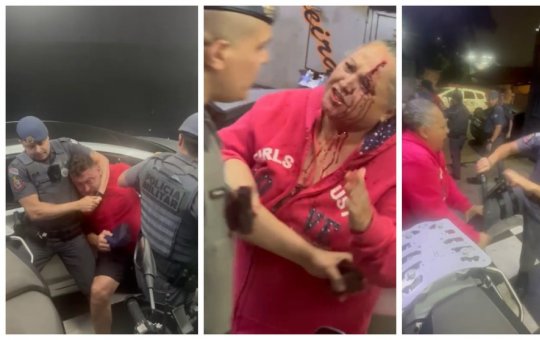 PM agride idosa e dá mata-leão em homem durante abordagem em São Paulo