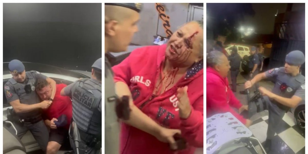 PM agride idosa e dá mata-leão em homem durante abordagem em São Paulo