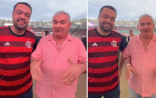 Vídeo: Senador Angelo Coronel vai ao jogo do Vitória no Rio por convite de governador do estado