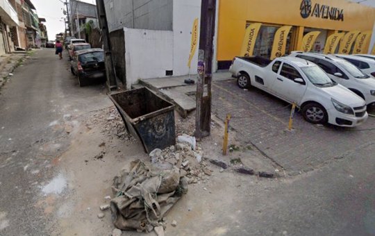 Feto é encontrado em contêiner de lixo no bairro de São Marcos