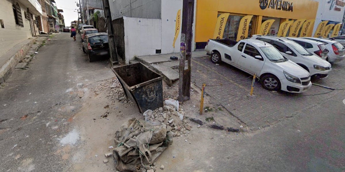 Feto é encontrado em contêiner de lixo no bairro de São Marcos