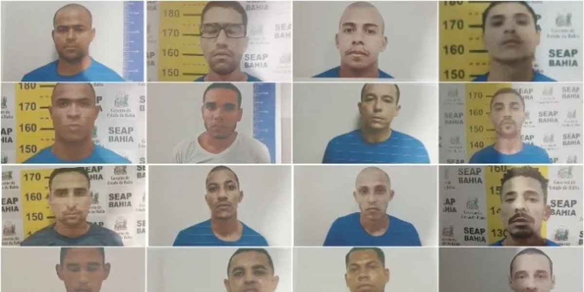 Saiba quem são os 16 detentos que fugiram do presídio de Eunápolis
