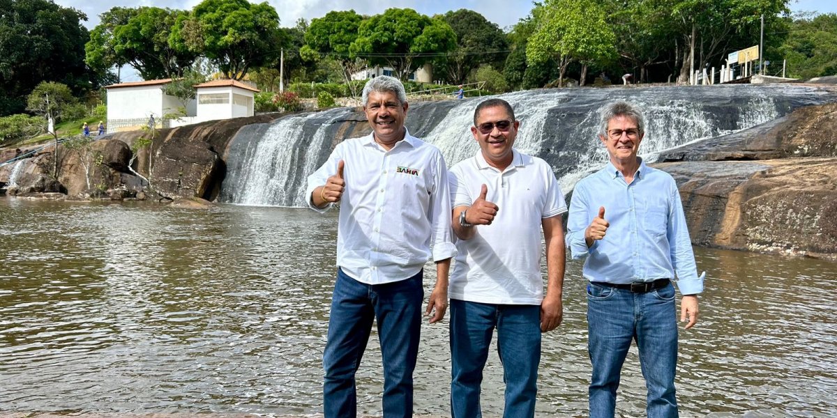 Governador Jerônimo Rodrigues visita Cachoeira dos Prazeres, que será reinaugurada neste domingo