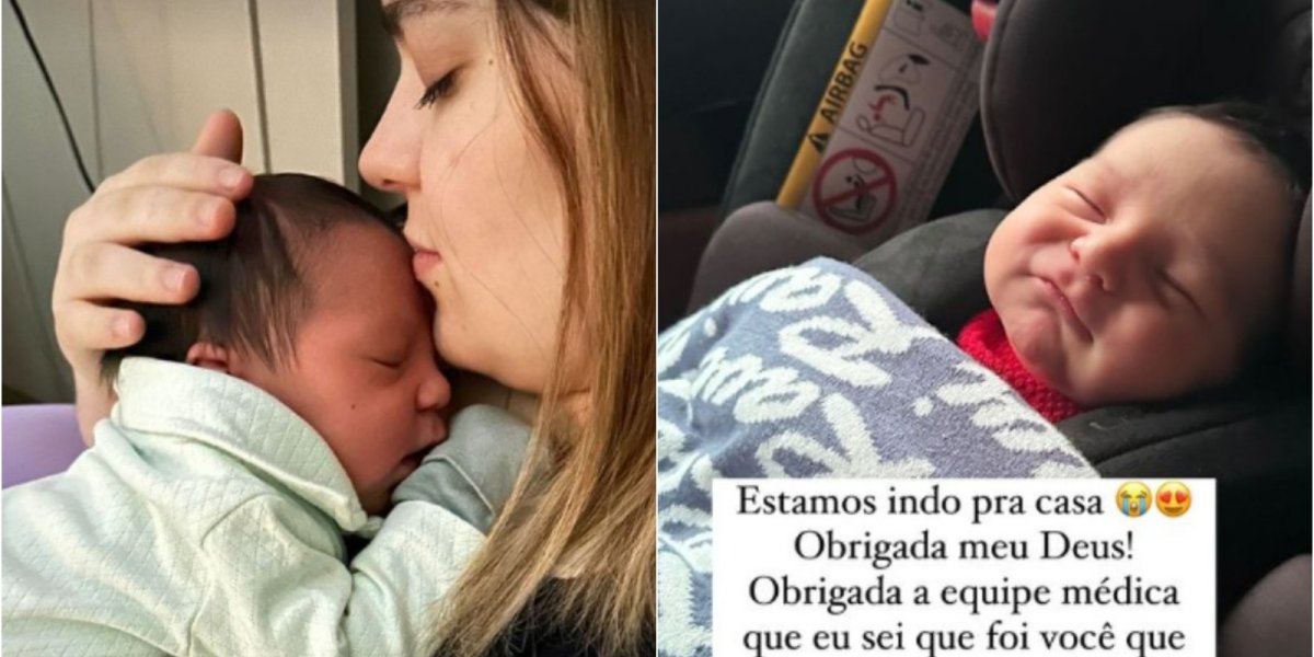Ravi, filho de Viih Tube e Eliezer, recebe alta hospitalar