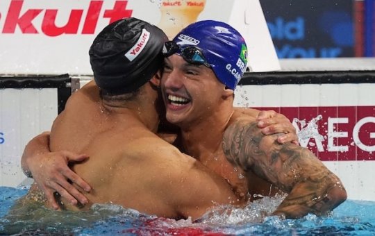 Nadador baiano Guilherme Caribé ganha segunda prata no Mundial de piscina curta