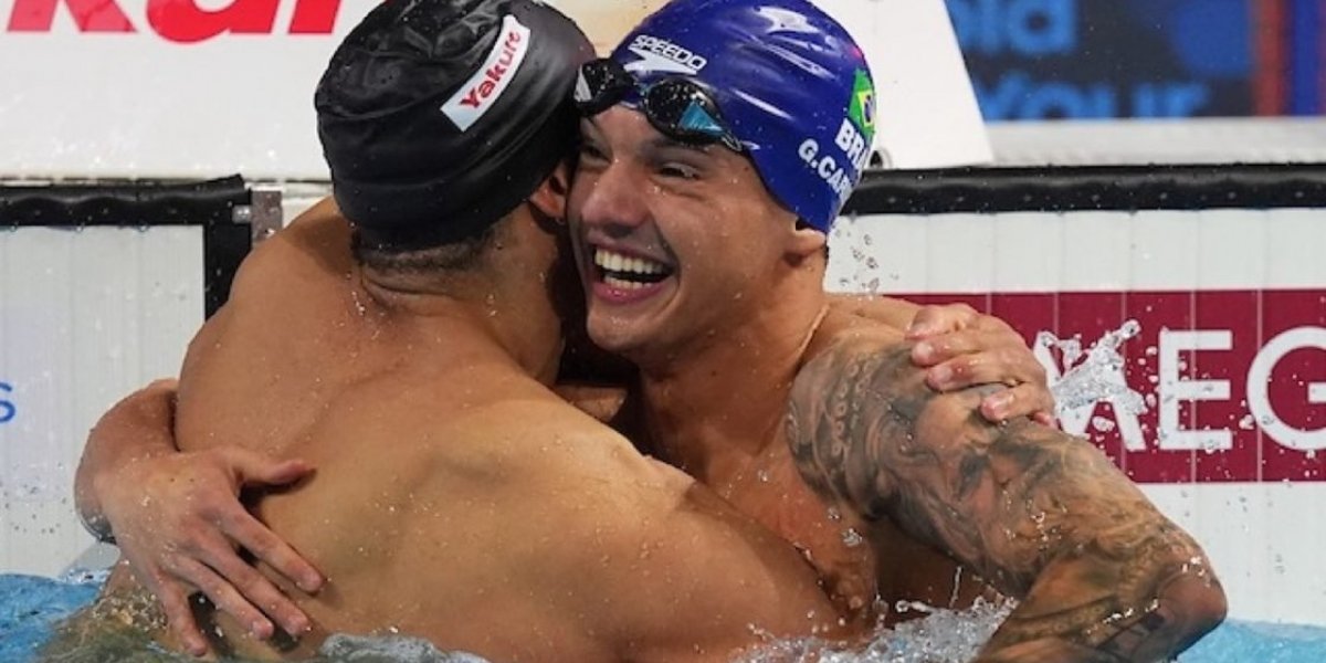 Nadador baiano Guilherme Caribé ganha segunda prata no Mundial de piscina curta