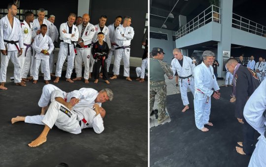 Ministro do STF dá aula de arte marcial para BOPE do RJ