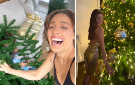 "Minha primeira Árvore de Natal" afirma Bia do Brás ao mostrar decoração de Natal de sua casa