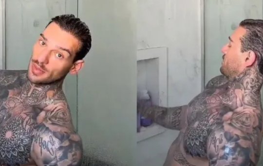 Lucas Lucco posta vídeo durante banho e deixa vazar nude
