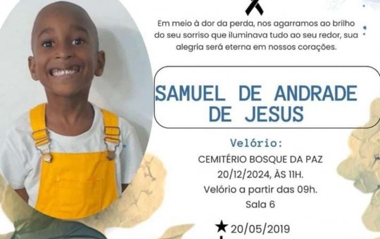 Corpo do menino de 5 anos morto em Itinga é sepultado nesta sexta