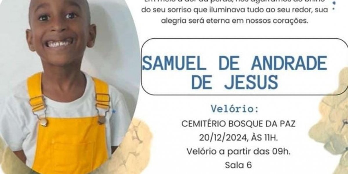 Corpo do menino de 5 anos morto em Itinga é sepultado nesta sexta
