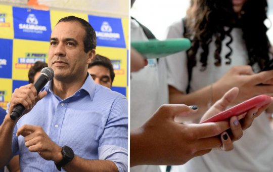 Bruno Reis deve analisar projeto que proíbe uso de celulares nas escolas de Salvador