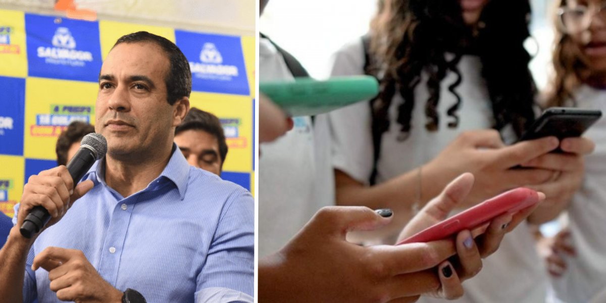 Bruno Reis deve analisar projeto que proíbe uso de celulares nas escolas de Salvador