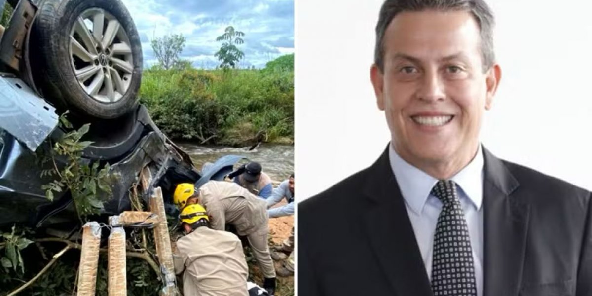 Carro com ministro do TST cai de ponte e capota em Goiás