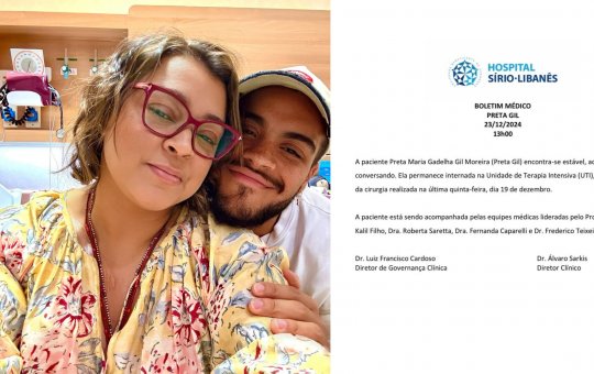 Novo boletim médico de Preta Gil é divulgado