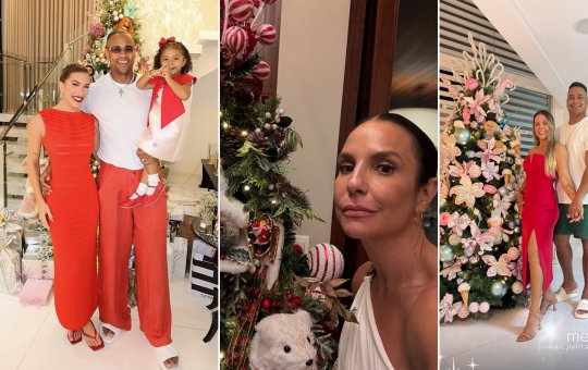 Famosos baianos compartilham momentos natalinos em família; confira