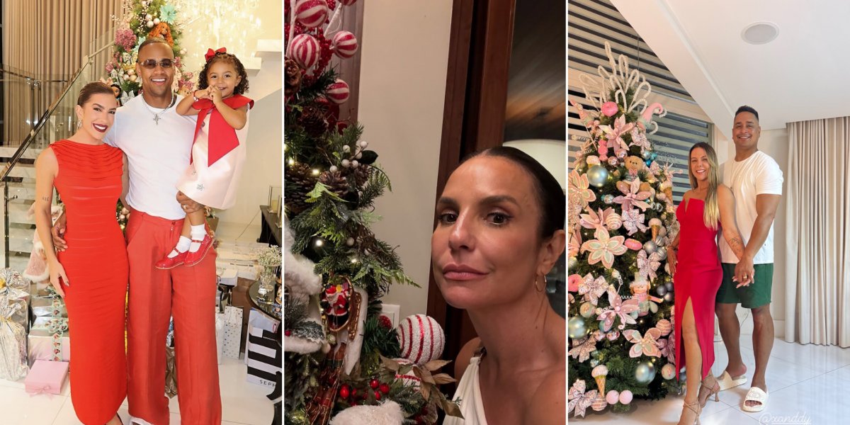 Famosos baianos compartilham momentos natalinos em família; confira