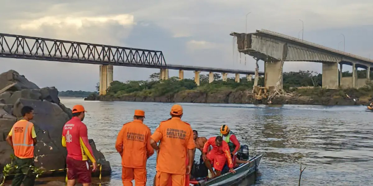Risco de desabamento suspende buscas na ponte entre o MA e TO