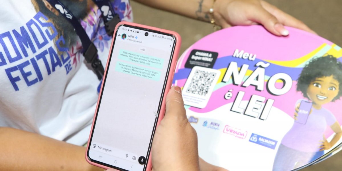 Mulheres contam com aplicativo Nina para denunciar casos de violência de gênero na Virada Salvador 2025