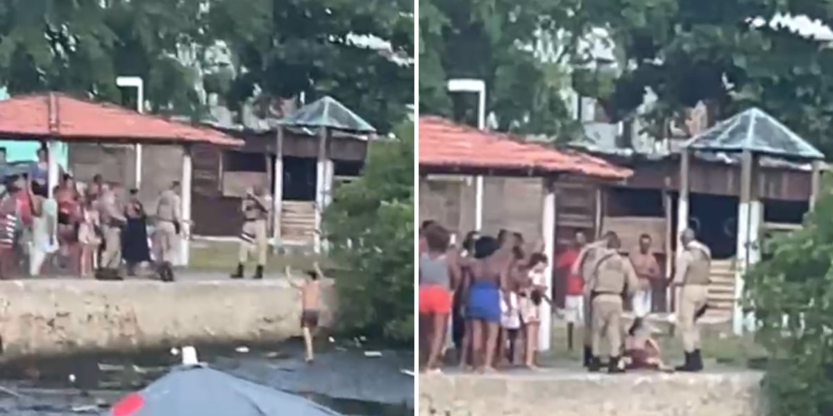 Homem tenta fugir pelo mar e é preso com drogas no subúrbio de Salvador