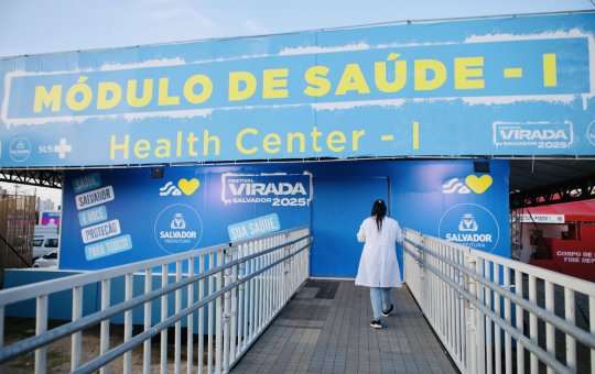 Aproximadamente 250 pessoas foram atendidas nos módulos de saúde do Festival da Virada