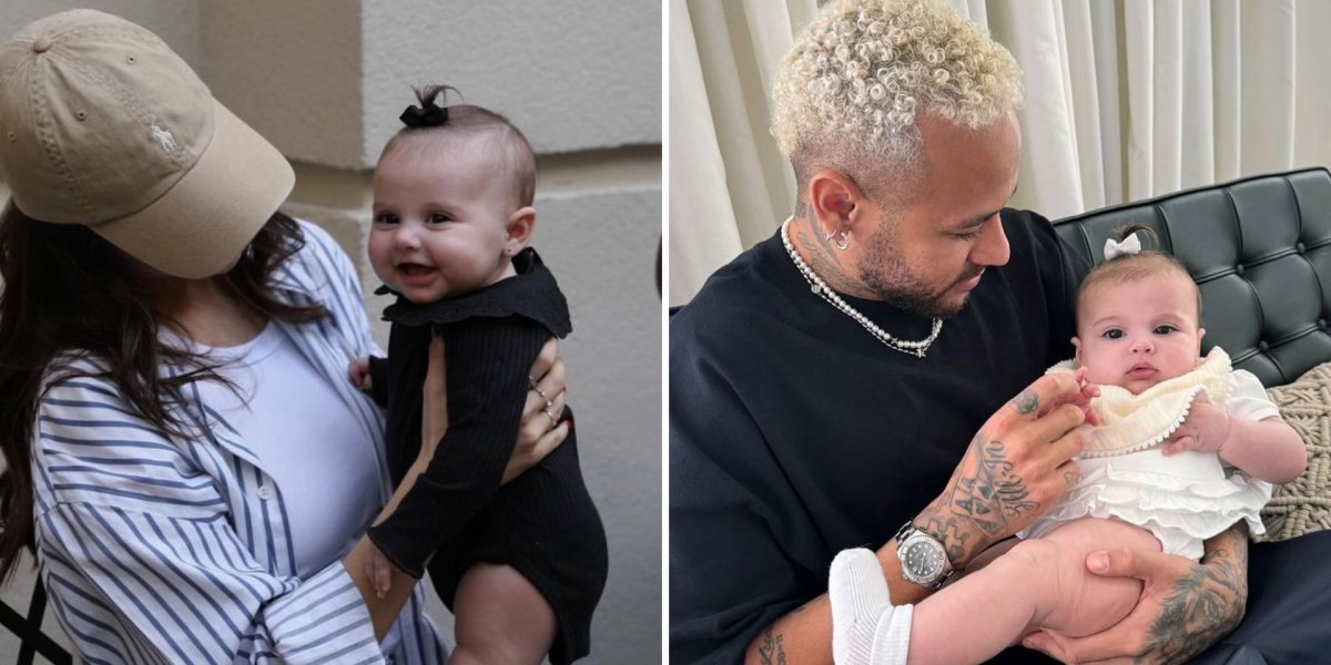 Filha de 6 meses de Neymar encanta web em vídeo publicado pela mãe