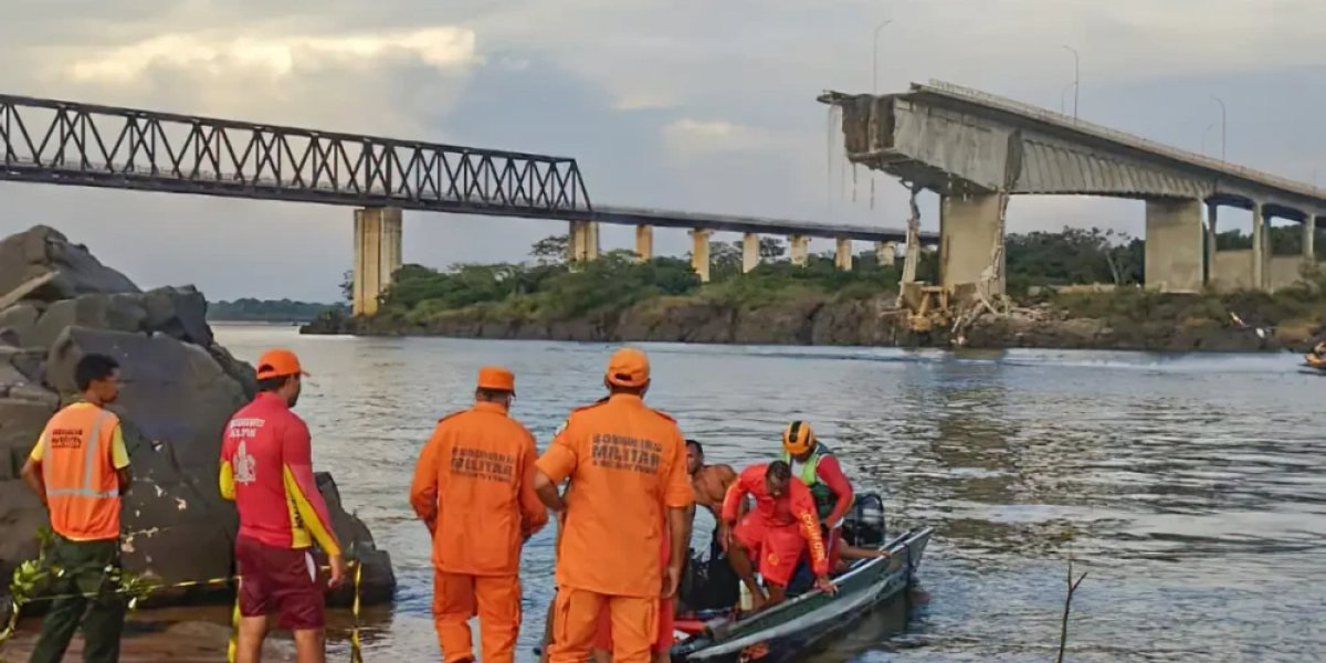 Sobe para 13 o número de mortos em queda de ponte no Rio Tocantins