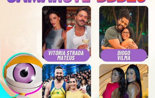BBB: vaza suposta lista de algumas duplas confinadas para o reality