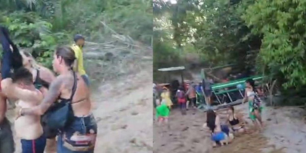Veículo com turistas vira e deixa feridos na Ilha de Boipeba