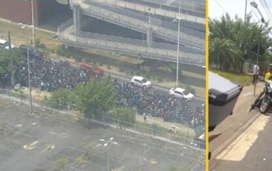 Protesto de motoboys deixa trânsito lento na região do Iguatemi