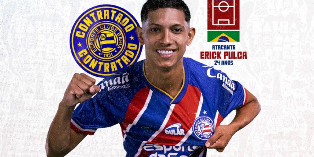 Vídeo: Bahia anuncia a contratação de Erick Pulga
