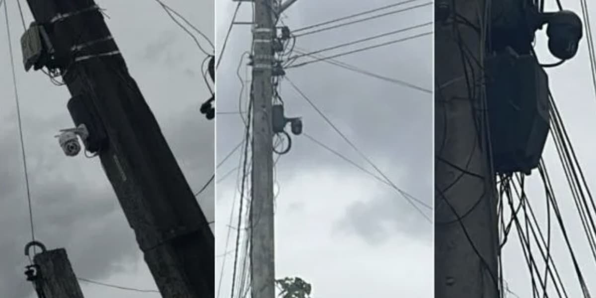 Polícia retira câmeras usadas por criminosos para vigiar bairro em Feira de Santana