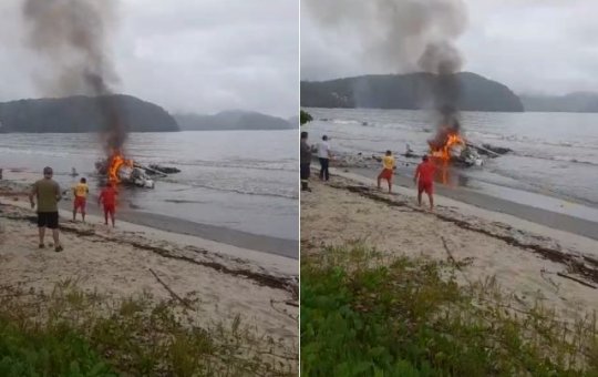 Avião de Pequeno Porte Cai em Ubatuba, litoral de São Paulo