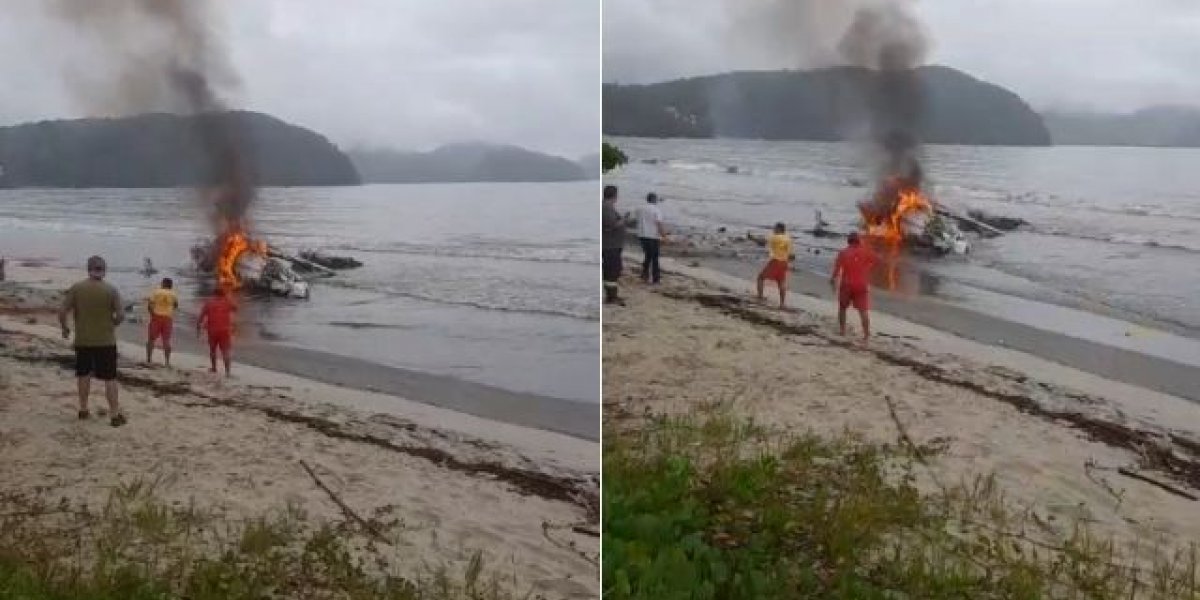 Avião de Pequeno Porte Cai em Ubatuba, litoral de São Paulo