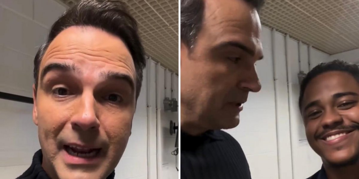 BBB 25: baiano 'eliminado' propõe para a namorada em vídeo com Tadeu Schmidt