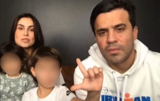 Filho de Pablo Marçal faz o gesto do 'L' ao vivo e é retirado da transmissão: 'Já pode vazar'