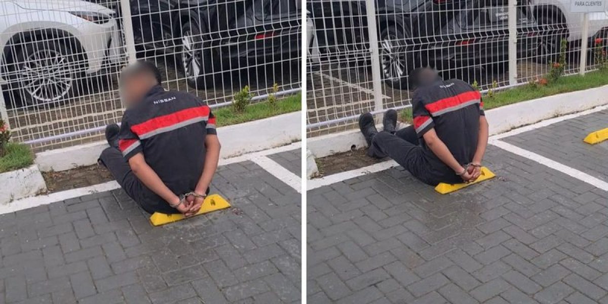 Homem é preso suspeito de roubo no Caminho das Árvores