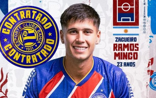 Bahia oficializa a contratação do zagueiro Santiago Mingo