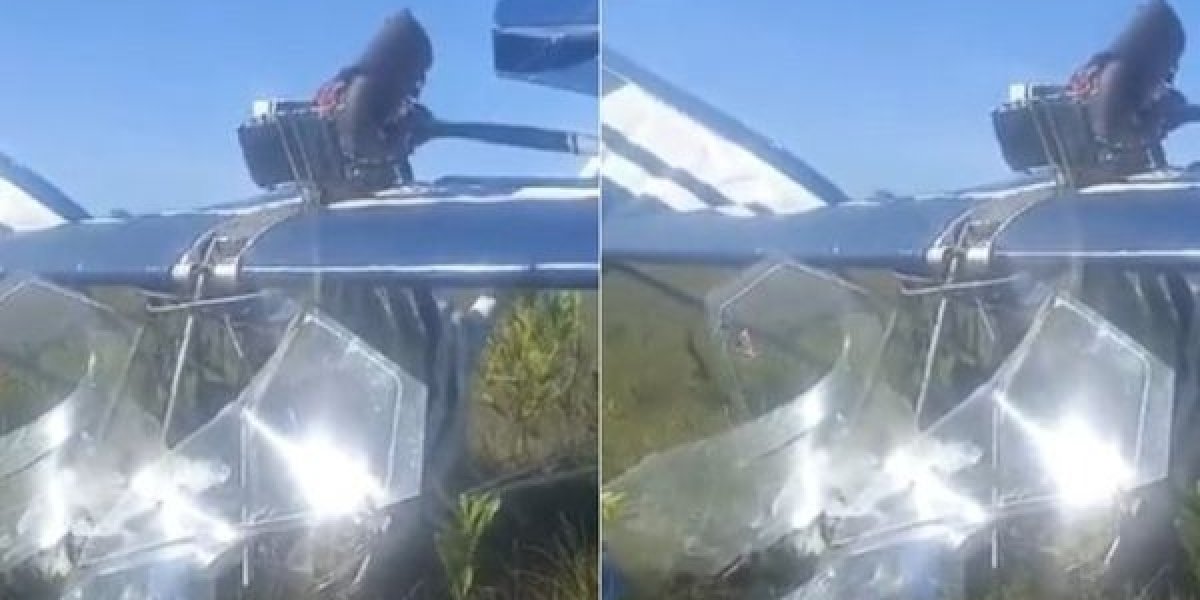 Avião ultraleve cai em Prado e deixa duas pessoas feridas