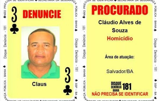 'Três de Paus’ do Baralho do Crime é capturado em Lauro de Freitas