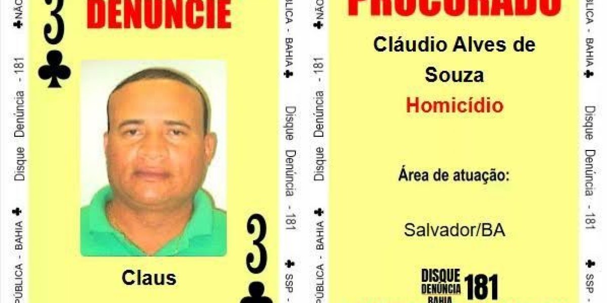 'Três de Paus’ do Baralho do Crime é capturado em Lauro de Freitas