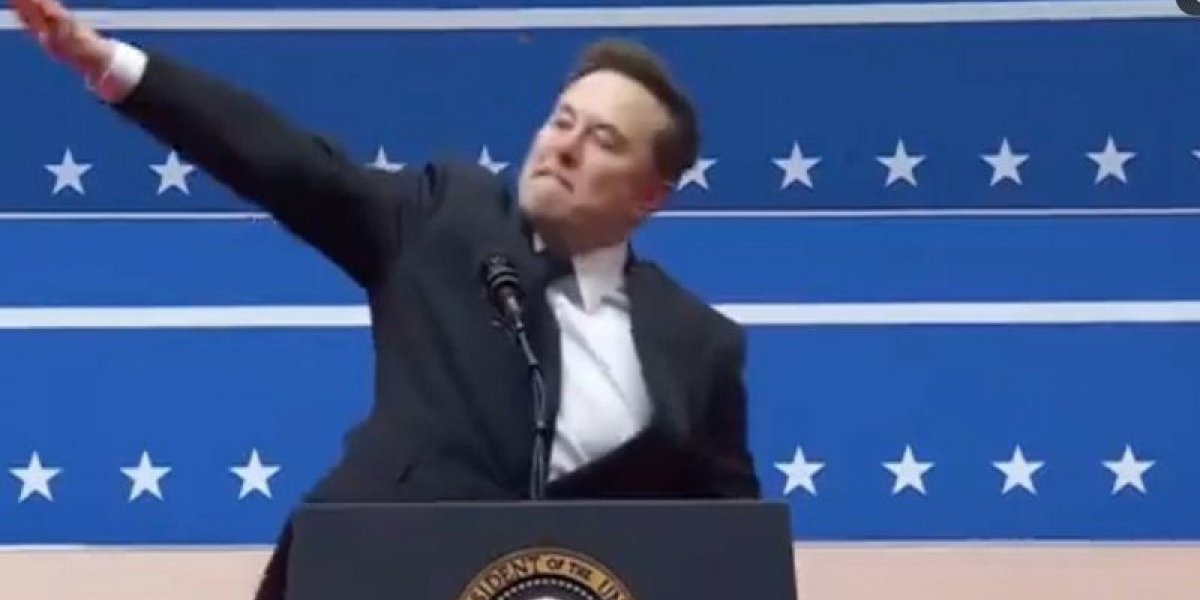Vídeo: Elon Musk faz gesto polêmico durante posse