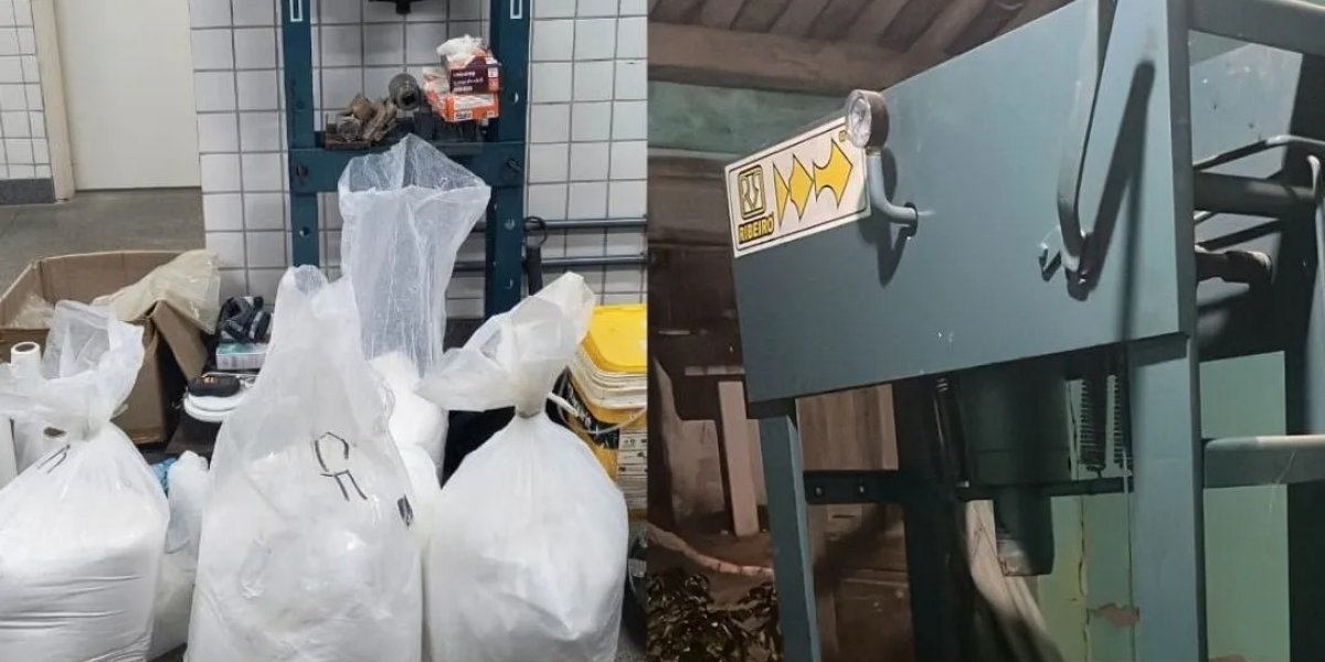 PM-BA localiza laboratório de drogas e apreende 66 kg de cocaína em Jitaúna