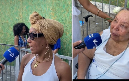 Família carioca celebra fé na Festa de Iemanjá em Salvador