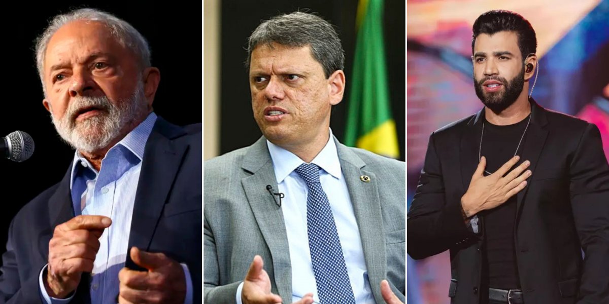 Pesquisa revela Lula na frente de Tarcísio e Gusttavo Lima nas intenções de voto para 2026