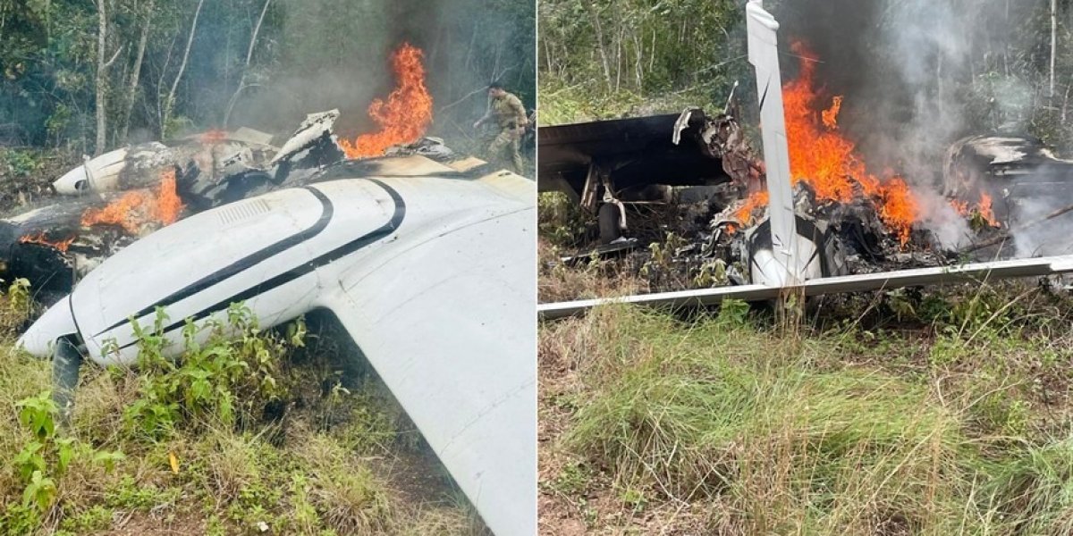 FAB e PF interceptam avião com 500 kg de drogas no Amazonas