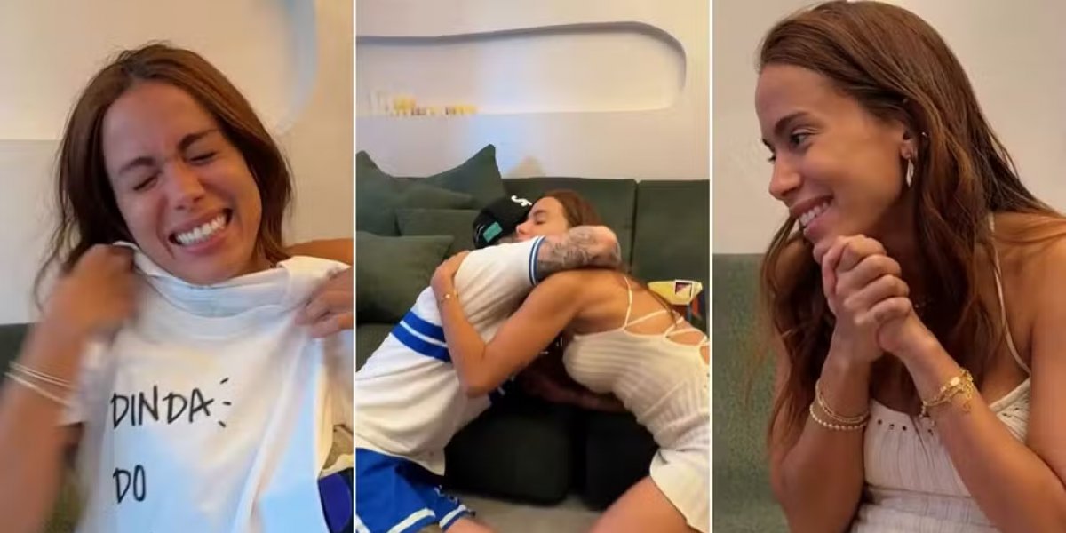 MC Daniel e Lorena convidam Anitta para ser madrinha de seu filho